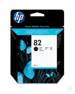 HP 82 69-ml Black DesignJet Ink Cartridge CH565A