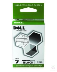 GENUINE Dell Series 7 Black Ink Cartridge in original retail box DH828 For Dell AIO 966 968 Sealed retail box