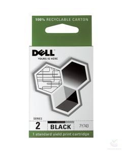 GENUINE DELL Series 2 Ink Cartridge 7Y743 BLACKFor Dell A940 A960 