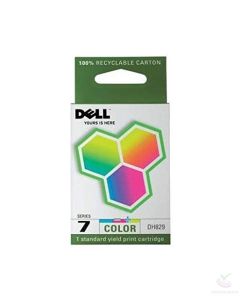 GENUINE Dell Series 7 Color Ink Cartridge in original retail box DH829 For Dell AIO 966 968 Sealed retail box