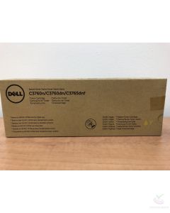 Genuine Dell KGGK4 Yellow Toner C3760N C3760DN C3765DNF New in Original Box High Yield 5000 Pages