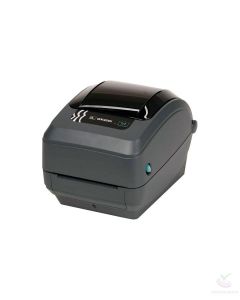 Renewed Zebra GX420t Thermal Transfer Desktop Printer for Labels, Receipts, Barcodes, Tags - Print Width of 4 in - USB, Serial, and Ethernet Port Connectivity (Includes Peeler) - GX42-102411-000 (Renewed)