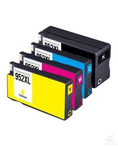 Printerready Remanufactured Ink Cartridge Replacement for HP 952XL for 8720 8730 8740 printer (1 Black,1 Cyan,1 Magenta,1 Yellow, 4 Pack)