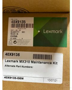 Lexmark 40X9135 Fuser Maintenance Kit, 110-120V, for MX310 MX410 MX511 Series