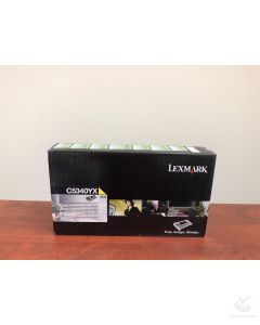 New Genuine C5340YX Yellow Toner Cartridge For Lexmark C534 Extra High Yield 7K