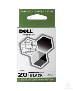 GENUINE Dell Series 20 Black Ink Cartridge in original retail box Y858H For Dell DW905 P703W Sealed retail box