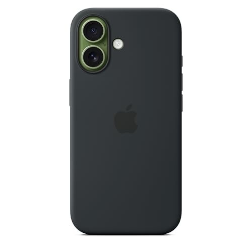 Apple Silicone Fitted Hard Shell Case with MagSafe for iPhone 17 - Black