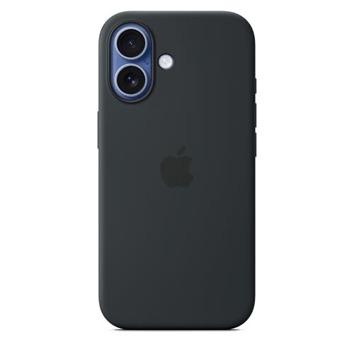 Apple Silicone Fitted Hard Shell Case with MagSafe for iPhone 17 - Black