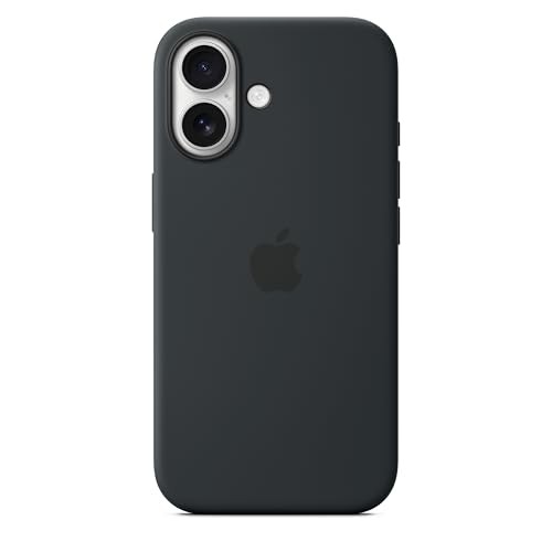 Apple Silicone Fitted Hard Shell Case with MagSafe for iPhone 17 - Black