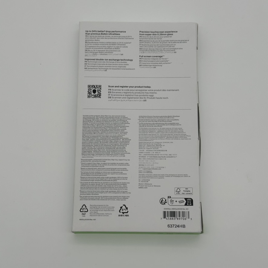 Belkin UltraGlass 2 Screen Protector for iPhone 17 / iPhone 16 Pro - Image 2