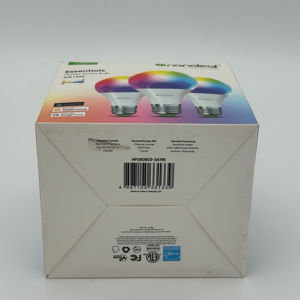Nanoleaf Essentials Matter Smart Bulbs A19/E26 3-Pack - Image 2