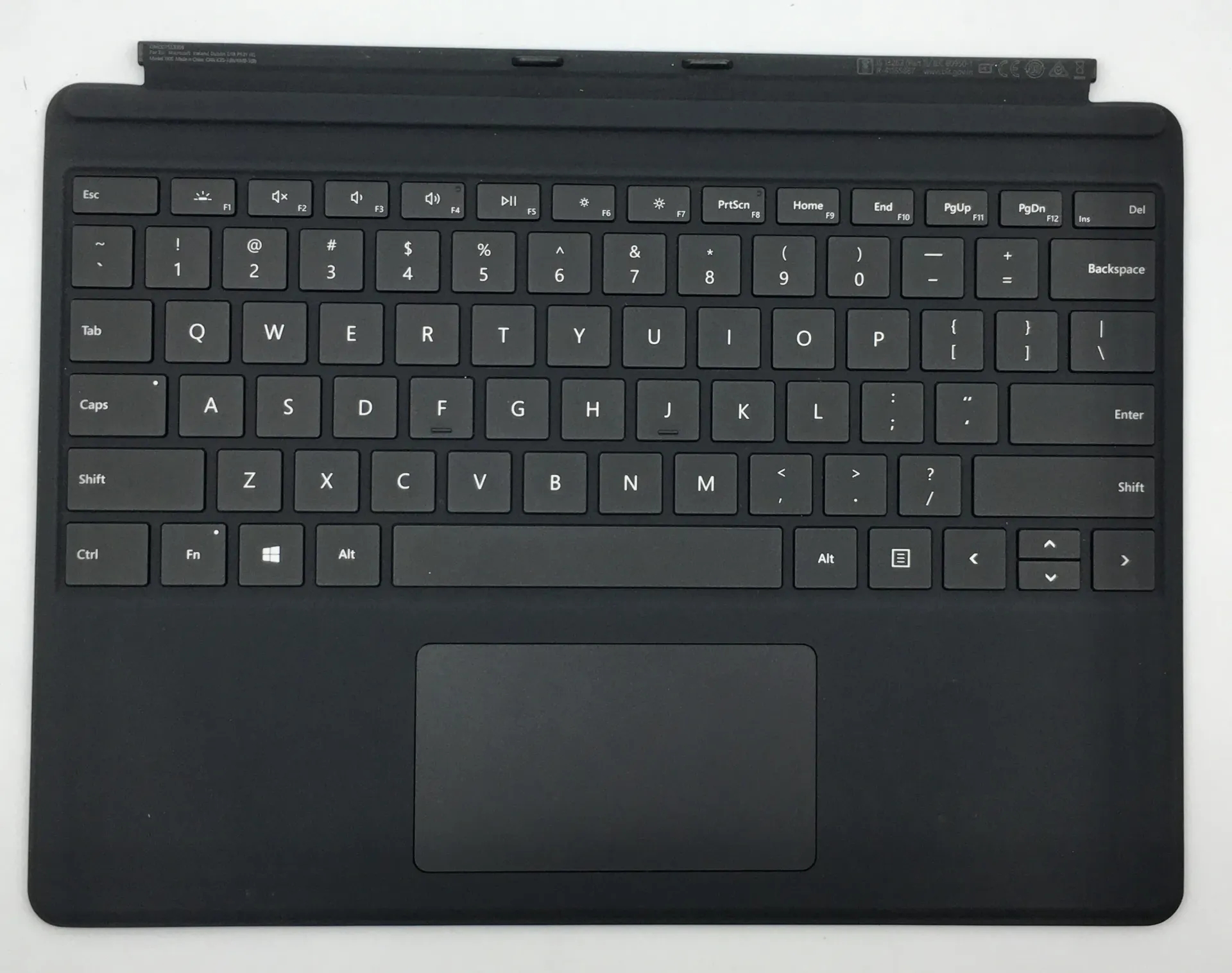 Renewed Microsoft Surface Pro X Keyboard  Black QJW-00001 / 1905 Backlit Large Trackpad