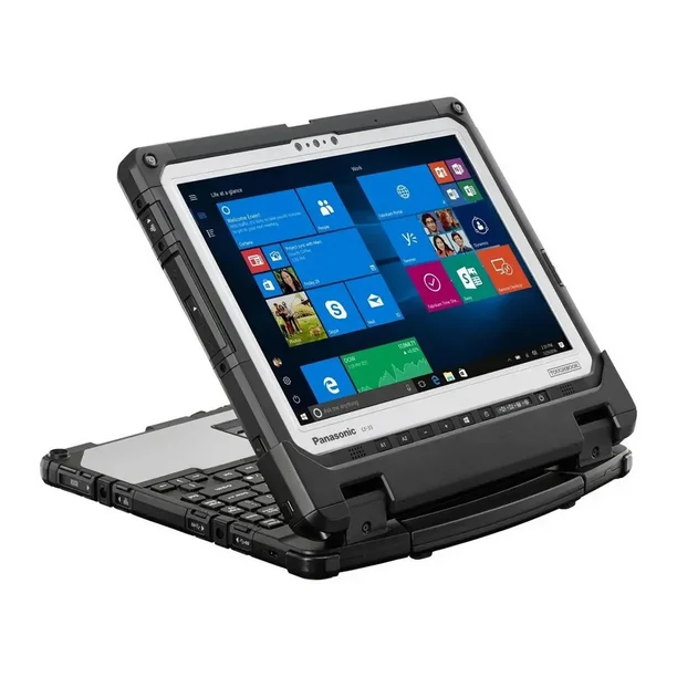 [PATBCF33-i5-10310U-16GB-NKB-2160X1440] Renewed Panasonic Toughbook CF-33 MK2 12" i5-10310U 16GB Built-In RAM 2160 X 1440 4G LTE dGPS Fingerprint Barcode Reader Rugged Touchscreen Windows 11 Pro With 90 Days Warranty (No Keyboard Included)