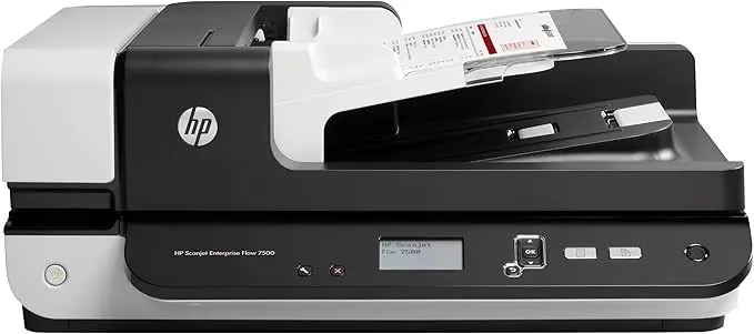 [HPSJ7500] Renewed HP ScanJet Enterprise 7500 Flatbed Document Scanner L2725A With Power Adaptor And 90 Days Warranty