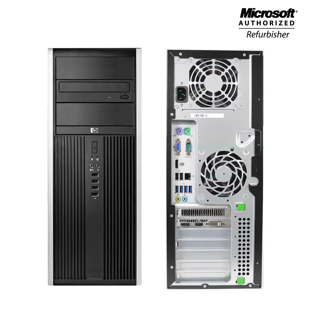 [HPCPE8300T-i5-3470M] Renewed HP Compaq Elite 8300 Convertible Tower Desktop PC Intel Core i5 i7 3rd Gen Windows 10 With 90 Days Warranty (Intel Core i5-3470 @ 3.20GHz)
