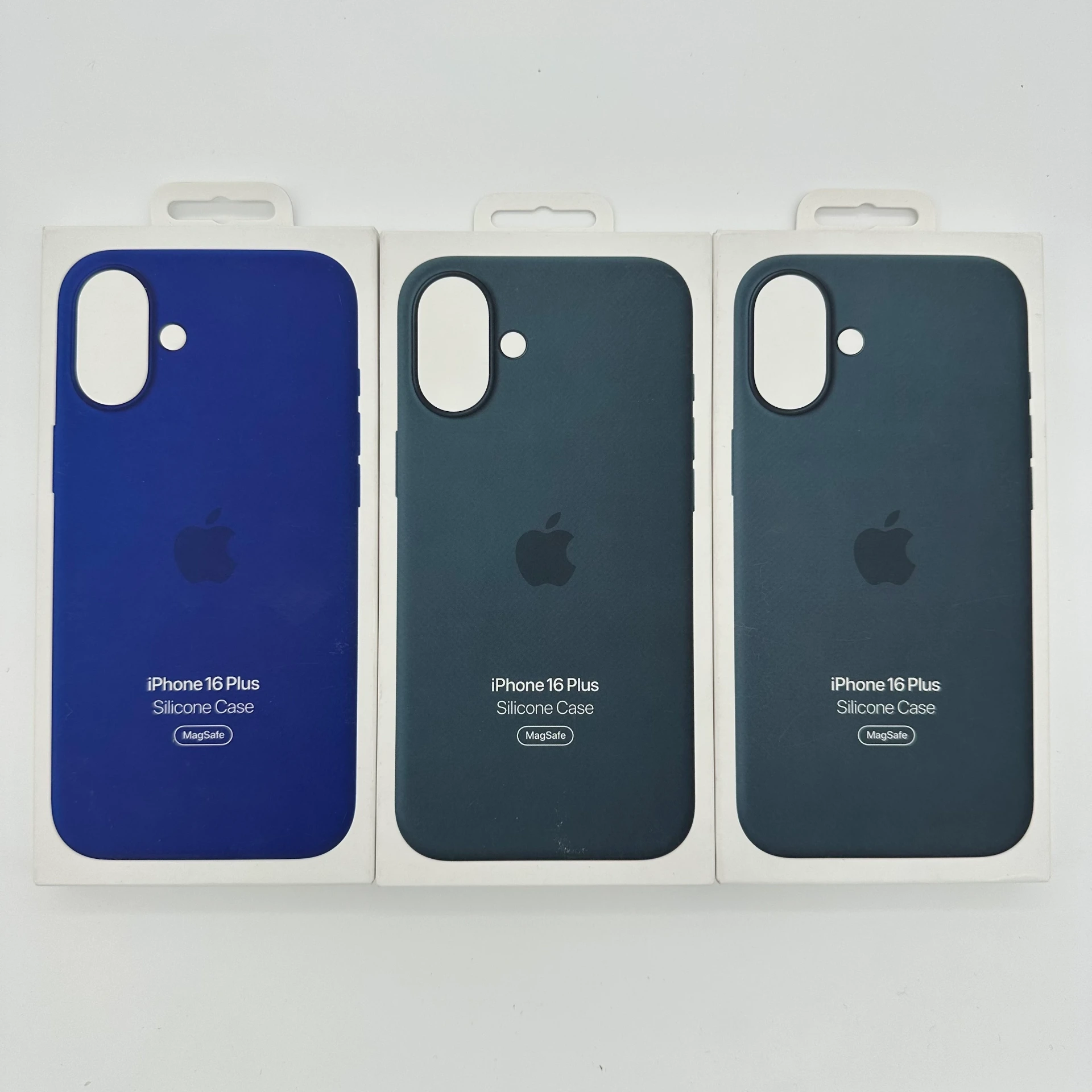 Genuine and new - iPhone 16 plus silicone cases with MagSafe - lot of 3