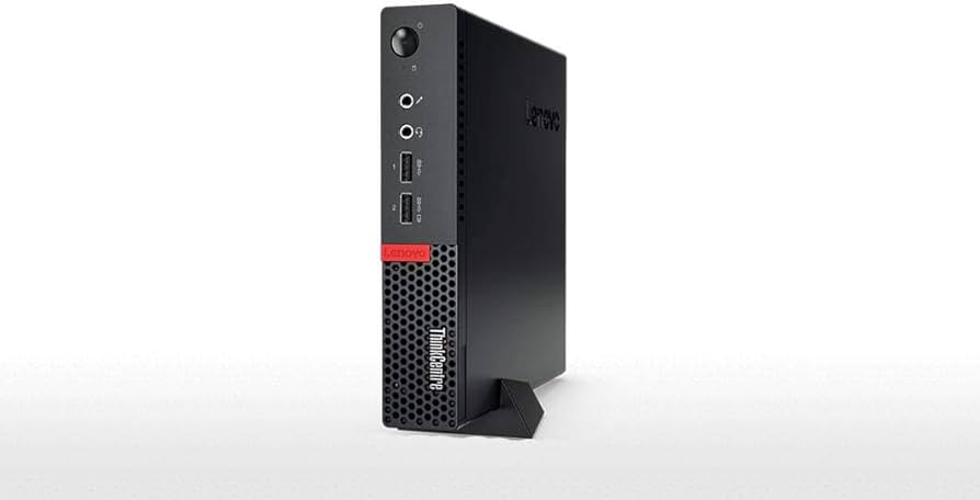 Renewed Lenovo ThinkCentre M715q Tiny Desktop  PC (Black)  AMD Processor Windows 10 With 90 Days Exchange Warranty