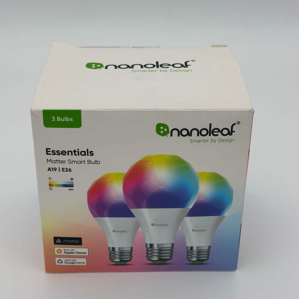 Nanoleaf Essentials Matter Smart Bulbs A19/E26 3-Pack