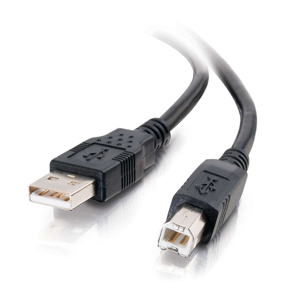 USB 2.0 Cable A Male to B Male A-B 6 feet 6ft 2m 3m 10ft black for printer scanner
