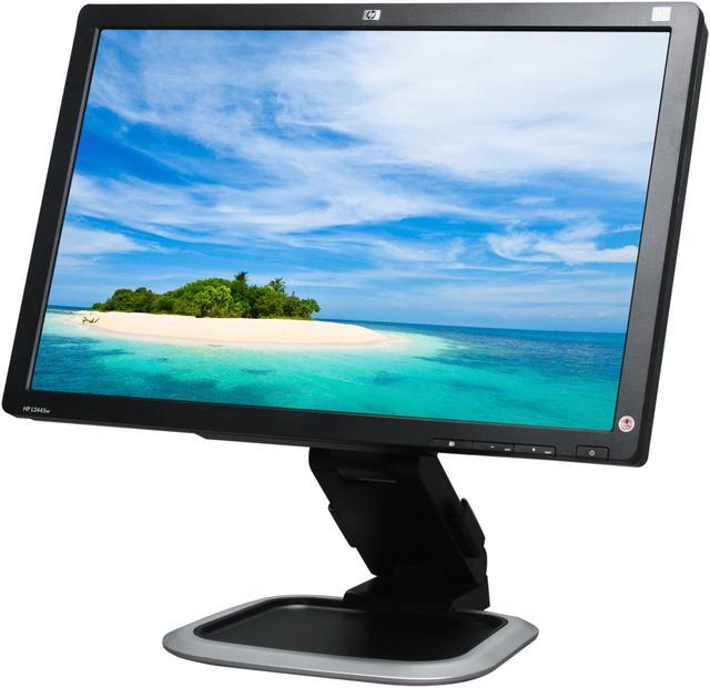 [HPL2445W] Renewed HP L2445W 24" Widescreen 1920 x 1200 LCD Monitor Height & Pivot Adjustments HDCP Support With Stand & 90 Days Warranty