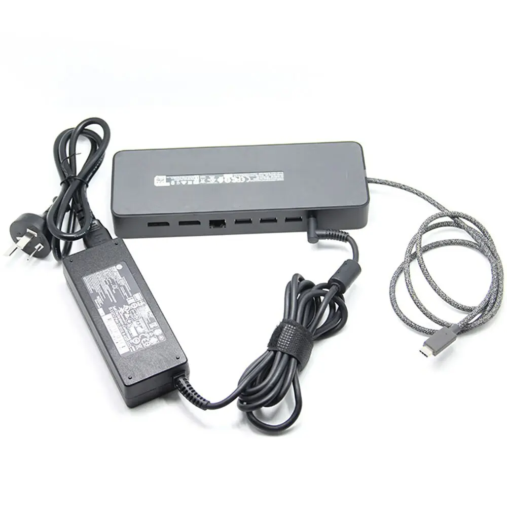 Renewed HP USB-C  Dock HSA-B005DS Universal Docking Station Non-flash Version With 90W AC Adapter & 90 Days Warranty