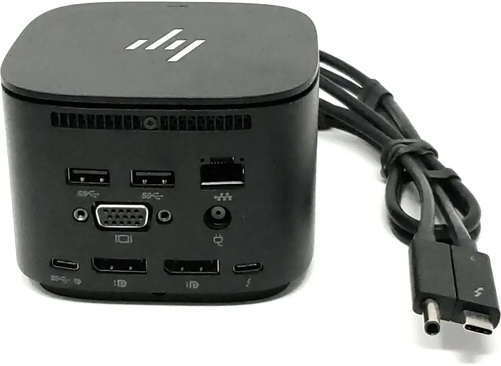 [HPDS-G2-3TR87AA/UT] Renewed HP Thunderbolt USB C Dock G2 3TR87AA/UT Docking Station With Combo Cable, 230W AC Adapter & 90 Days Warranty