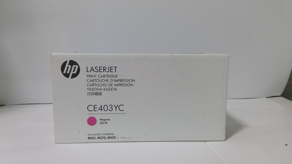 Original HP CE403YC Magenta Toner Cartridge For HP LaserJet Enterprise 500, M551, M570, M575 6K Yield CE403YC 