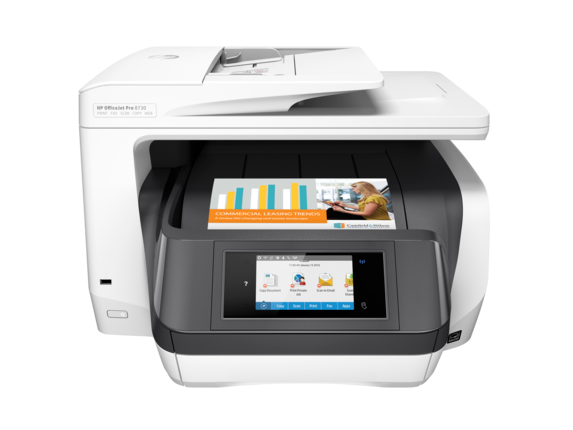 Renewed HP Officejet Pro 8730 All-in-One Colour Inkjet Printer D9L20A USB|Wireless duplex With 90 Days Warranty