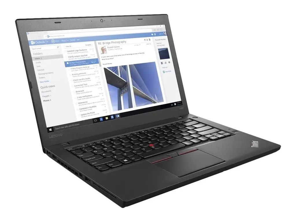 Renewed Lenovo ThinkPad L470 Business-Ready Ultrabook Intel Core i3-7100U 8GB RAM 128GB SSD 14" HD 1366x768 Webcam Windows 10 With 90 Days Warranty
