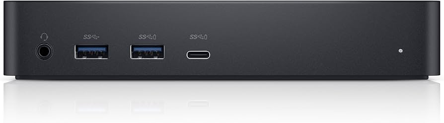 Renewed Dell Universal Dock D6000 (FNVXM / 452-BCYT)  Black Docking Station With 130W Adapter Wtih 90 Days Warranty