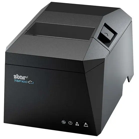 Renewed Star Micronics TSP143IVUE USB/Ethernet (LAN) Thermal Receipt Printer TSP100IV with Android Open Accessory (AOA), CloudPRNT, Cutter, and Internal Power Supply - Gray