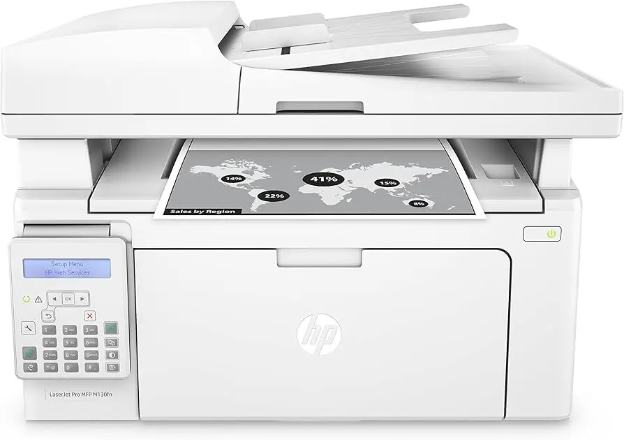 Renewed HP LaserJet Pro MFP M130fn Laser All-in-One Wireless Machine G3Q59A USB Network With 90 Days Warranty