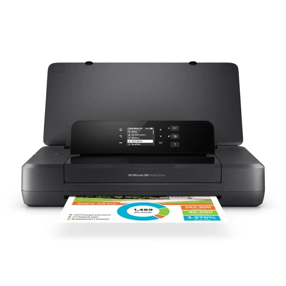 [HPOJ200-CZ993A] Renewed HP OfficeJet 200 All-in-One Color Inkjet Mobile Printer CZ993A Wireless USB ePrint With 90 Days Warranty 