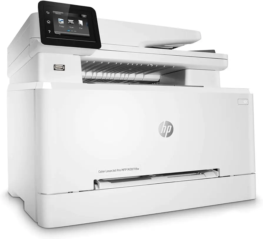 [HPM281fdw-T6B82A] Renewed HP Color LaserJet Pro M281fdw Laser All-in-One Wireless Printer T6B81A USB|Network With 90 Days Warranty (HP M281fdw)