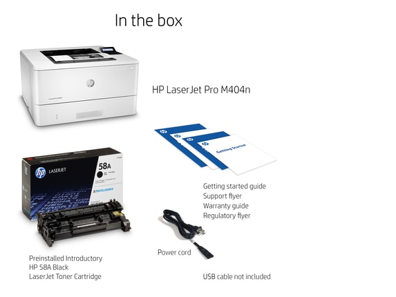 Renewed HP LaserJet Pro 400 M404N M404 Laser Printer W1A52A With Existing Toner & 90 days warranty