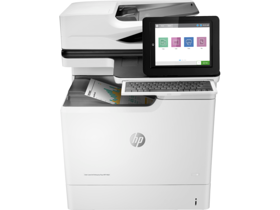 [HPM681f-J8A12A] Renewed HP Color LaserJet Enterprise Flow MFP M681f Multifunction Printer J8A12A Scanner Network Duplex With 90 Days Warranty (HP M681f)