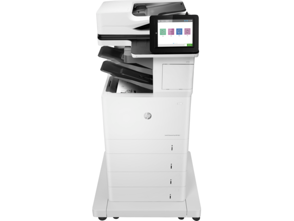 Renewed HP LaserJet Enterprise Flow MFP M631 M631z Multifunction Printer J8J65A With 90-day warranty With 3x550 feeder and stand
