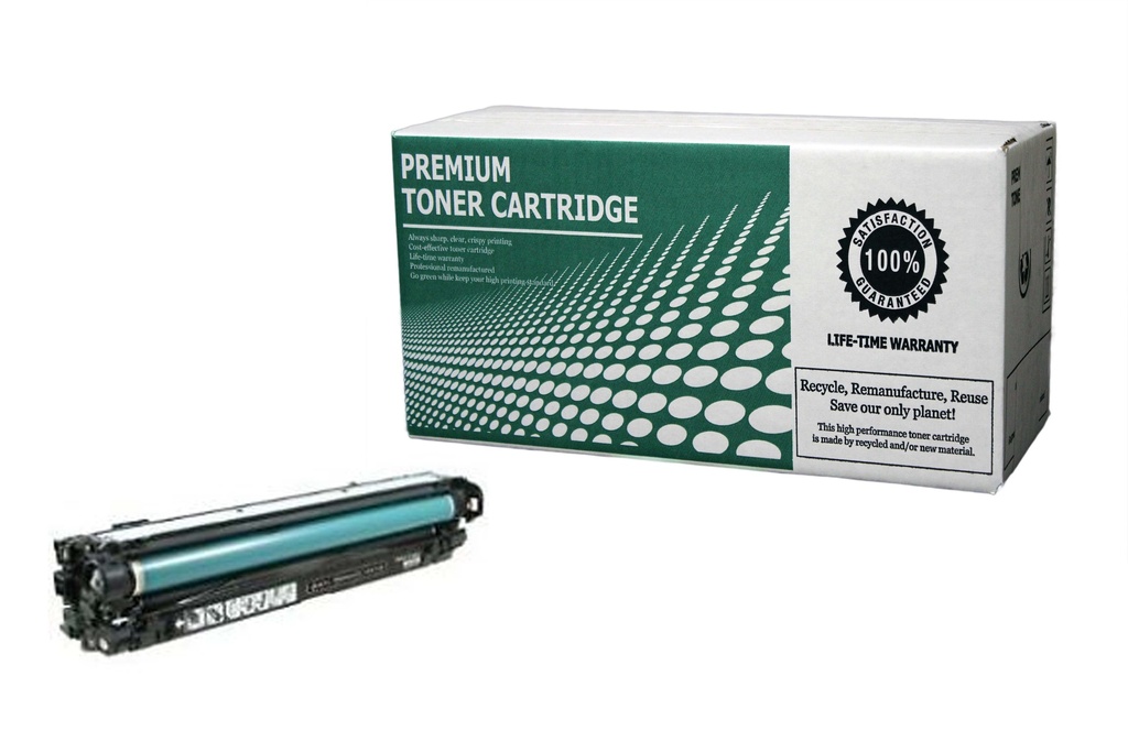 [HPCE270A] Remanufactured Toner Cartridge HPCE270A Replacement for HP CE270A Used for HP Color LaerJet CP5525 Canon LBP-9600 9500 9100 Series Black 13,500