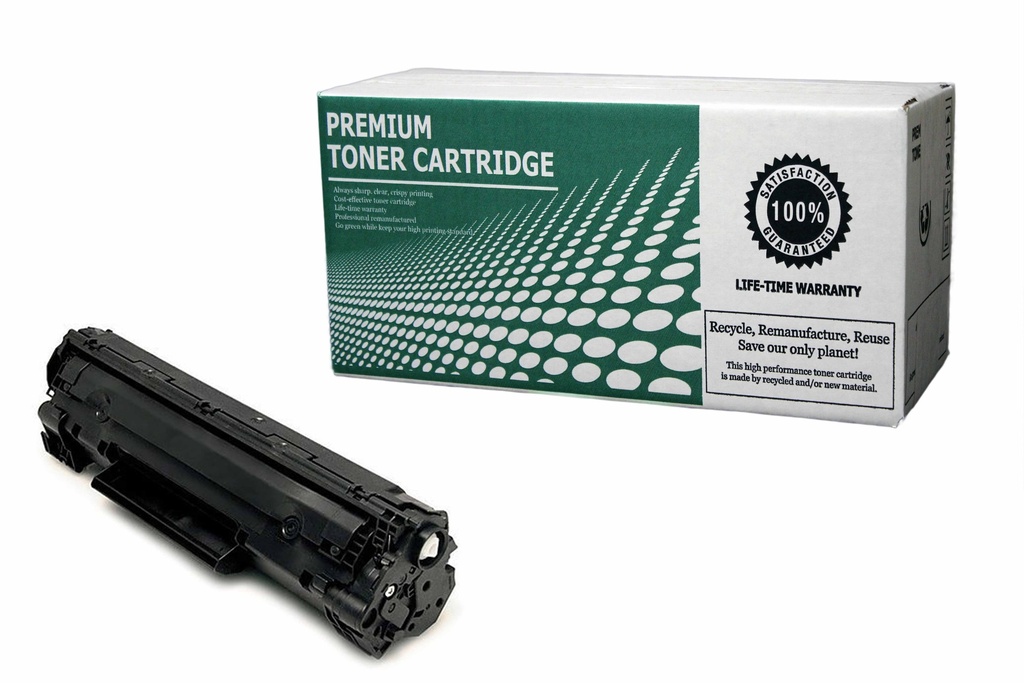Remanufactured Toner Cartridge HP36A Replacement for HP CB436A Used for HP P1505 M1120 M1522 Series Black 2,000