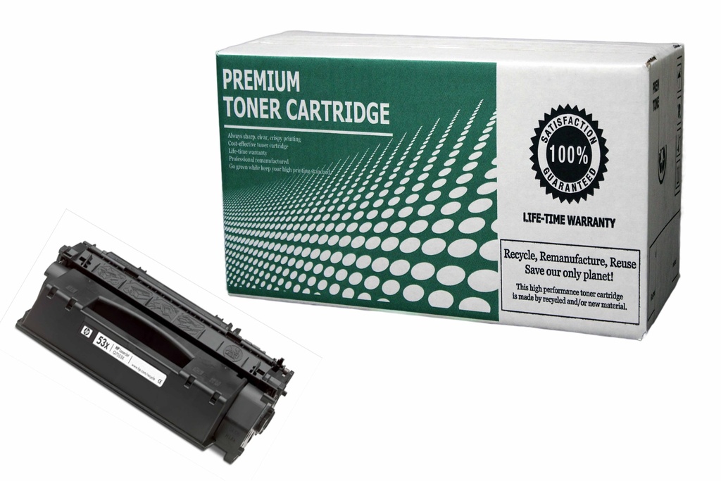 Remanufactured Toner Cartridge HP53X Replacement For HP Q7553X Used for HP LaserJet P2015D M2727NF Series Black 7,000