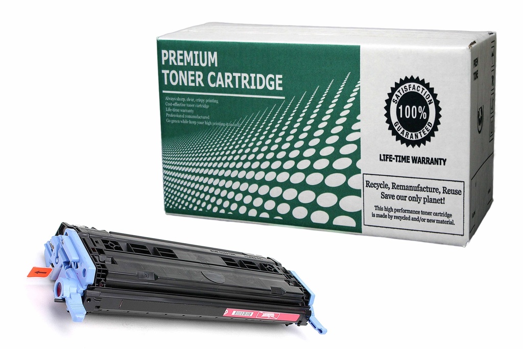 Remanufactured Toner Cartridge HPC6003A Replacement for HP Q6003A Used for HP 1600 2600 2605 CM1015 CM1017 Series Magenta 2,000