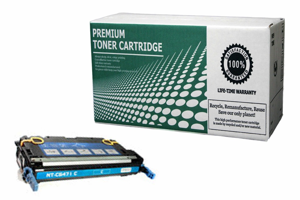 Remanufactured Toner Cartridge HPC7581A Replacement for HP Q7581A Used for HP 3800 CP3505 Series Cyan 6,000