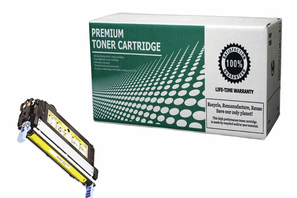 [HPQ5952A] Remanufactured HPQ5952A Yellow Toner Cartridge for HP Color LaserJet 4700n 4700dn 4700dtn Printer 643A 10K
