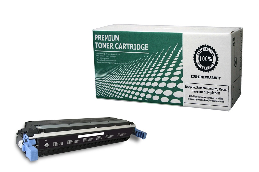 Remanufactured Toner Cartridge HPC9730A Replacement for HP C9730A Used for HP Color Laserjet 5500 5550 5500dn 5550dtn Series Black 13,000