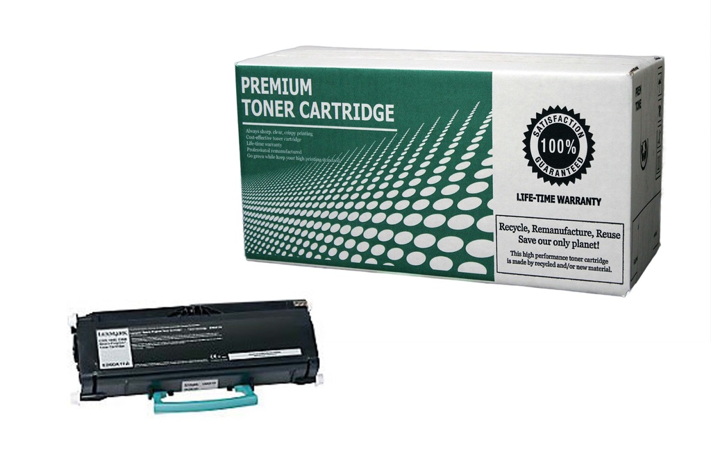 Remanufactured Toner Cartridge LXE360HA Replacement for Lexmark E360H11A Used for Lexmark E360 E460 E360D E360dn E460DN Series Black 9,000