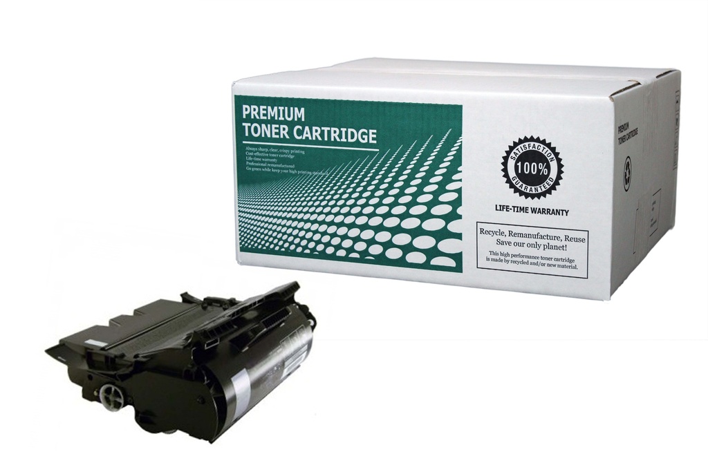 [LX64035] Remanufactured Toner Cartridge LX64035 Replacement for Lexmark 64015HA Used for Lexmark T640 T642 T644 Series Black 21000