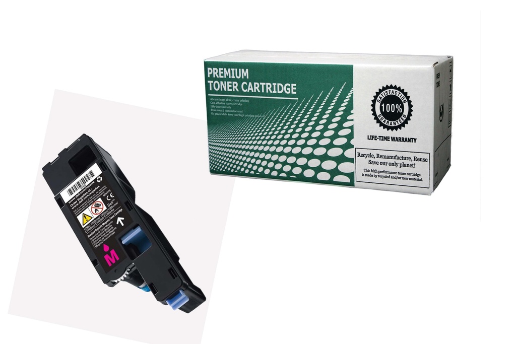 Remanufactured Toner Cartridge DL2130M Replacement for Dell T109C Used for Dell 2130CN 2135CN Magenta 2,500