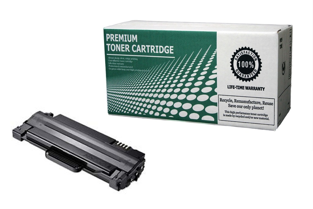 Remanufactured Toner Cartridge SMD105L Replacement for Samsung MLT-D105L Used for Samsung ML-2525 SCX-4600 4623 SF-650 Series Black 2,500