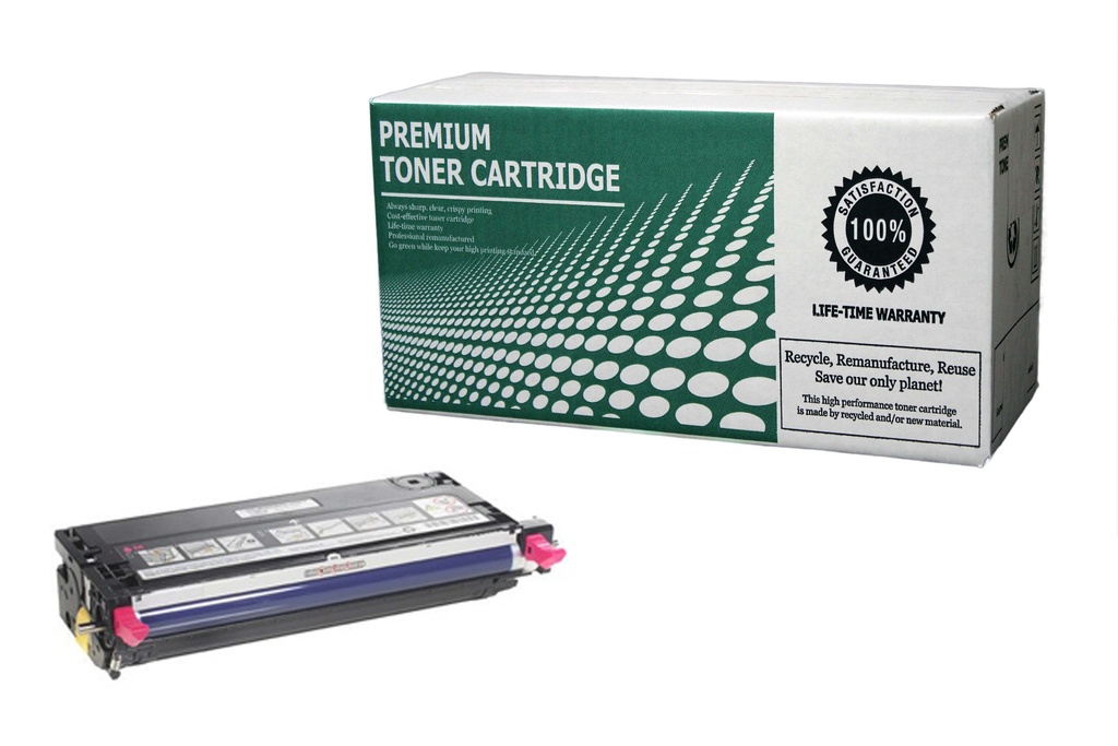 Remanufactured Toner Cartridge DL3110M Replacement for Dell 310-8096 Used for Dell 3110CN 3115CN Series Magenta 8,000