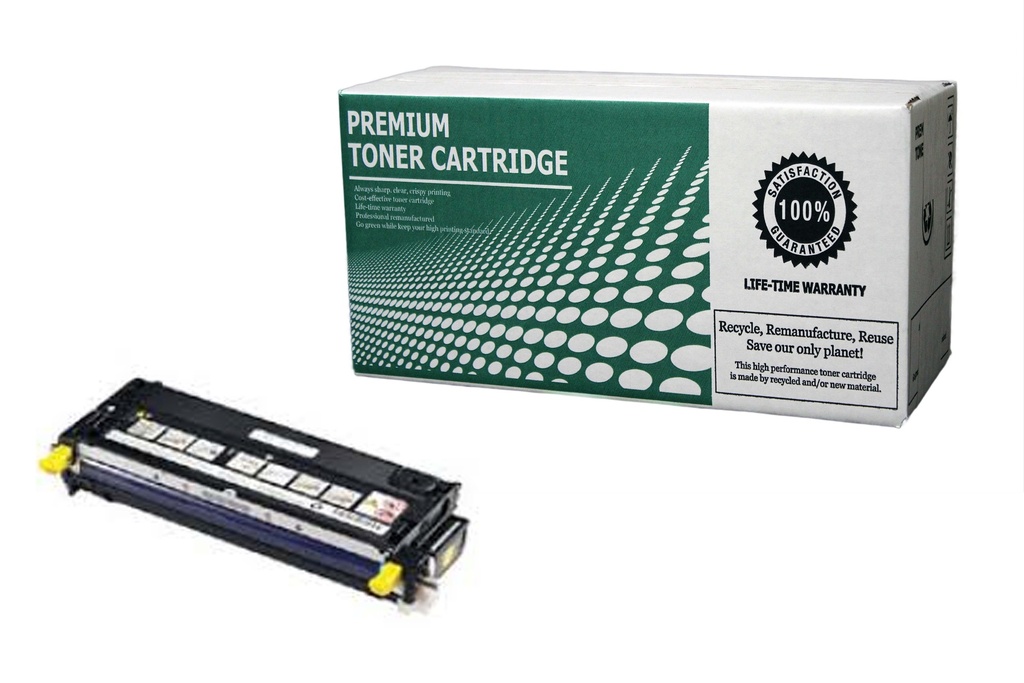 Remanufactured Toner Cartridge DL3110Y Replacement for Dell 310-8094 Used for Dell 3110CN 3115CN Series Yellow 8,000